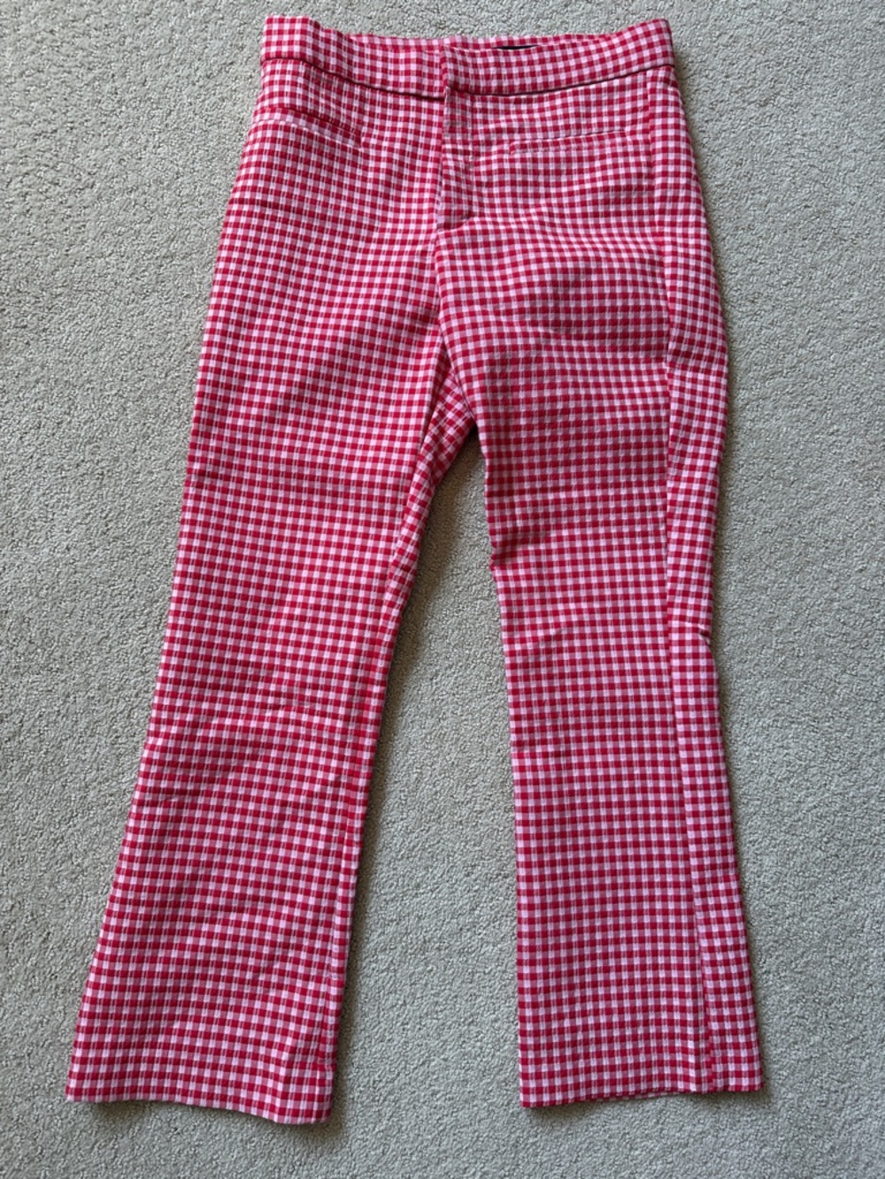 Red /white Zara gingham  Pants
